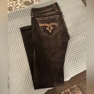 Women's Rock Revival Trina Straight 28 X 31.75. Like new, no frays!